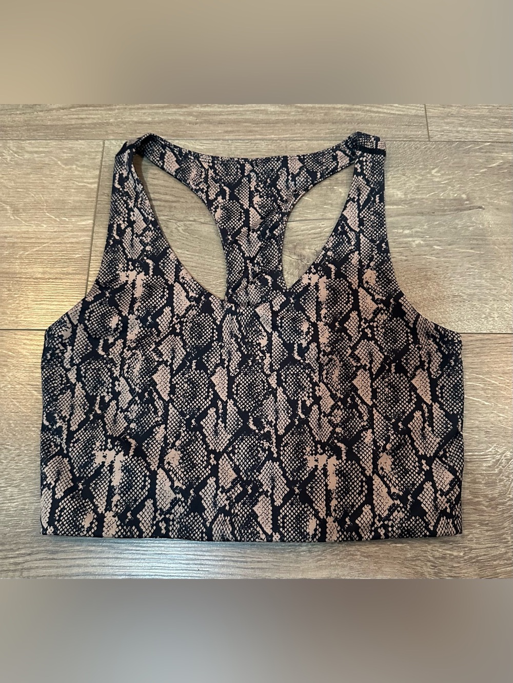 Zella Snake Print Racerback Top Size Small - Picture 2 of 13